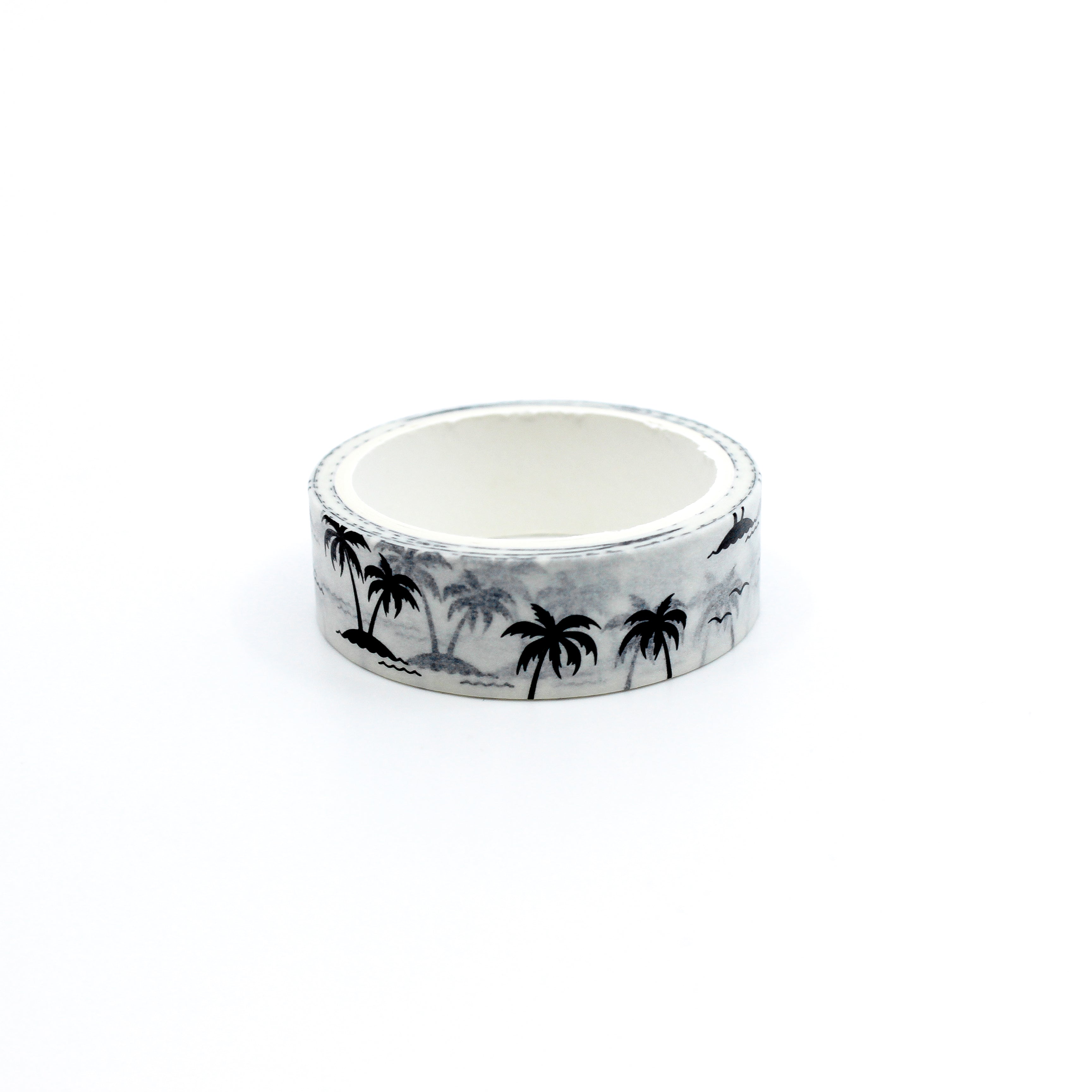 This is a pretty palm tree with white background washi tape from BBB Supplies Craft Shop