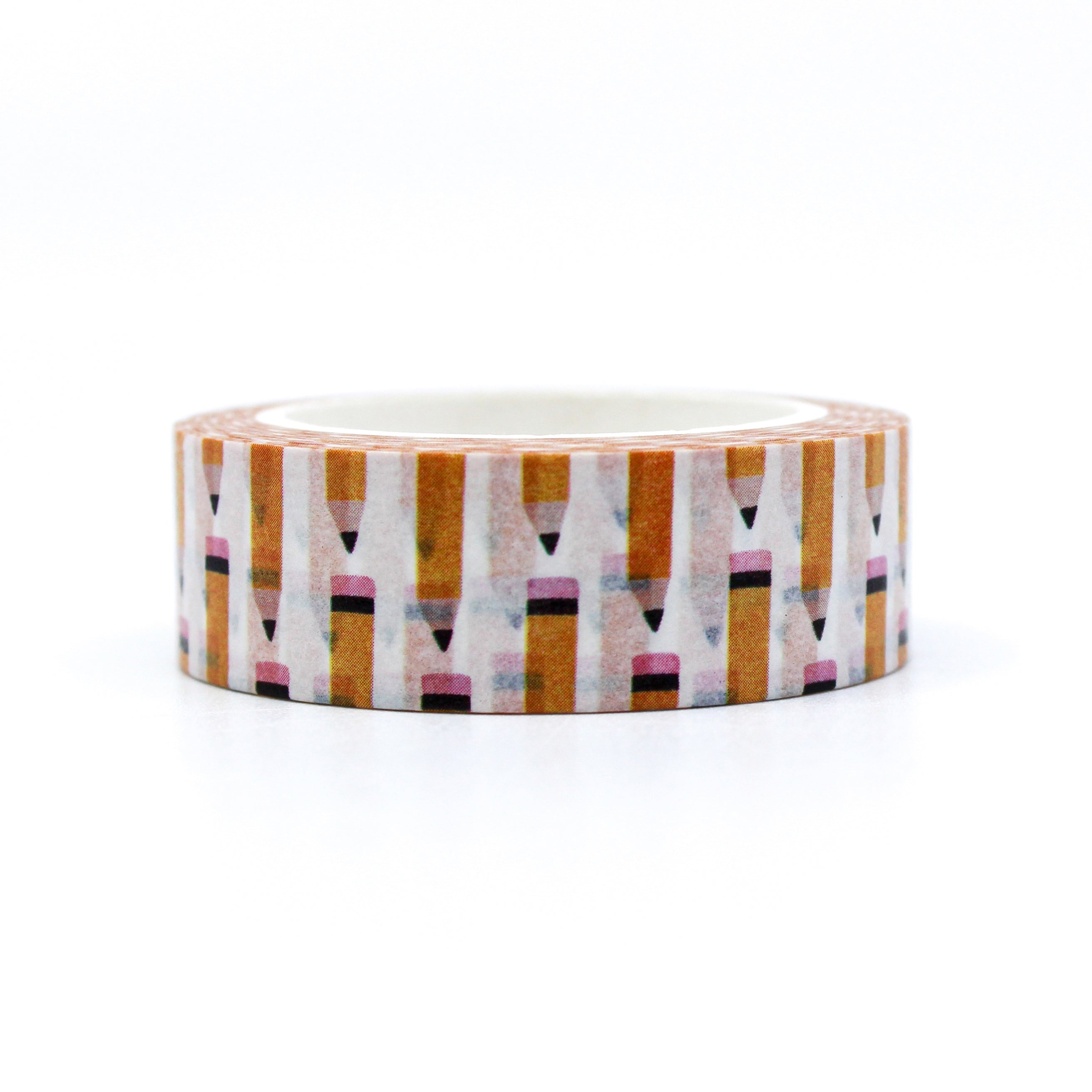 This is a yellow pencil washi tape from BBB Supplies Craft Shop