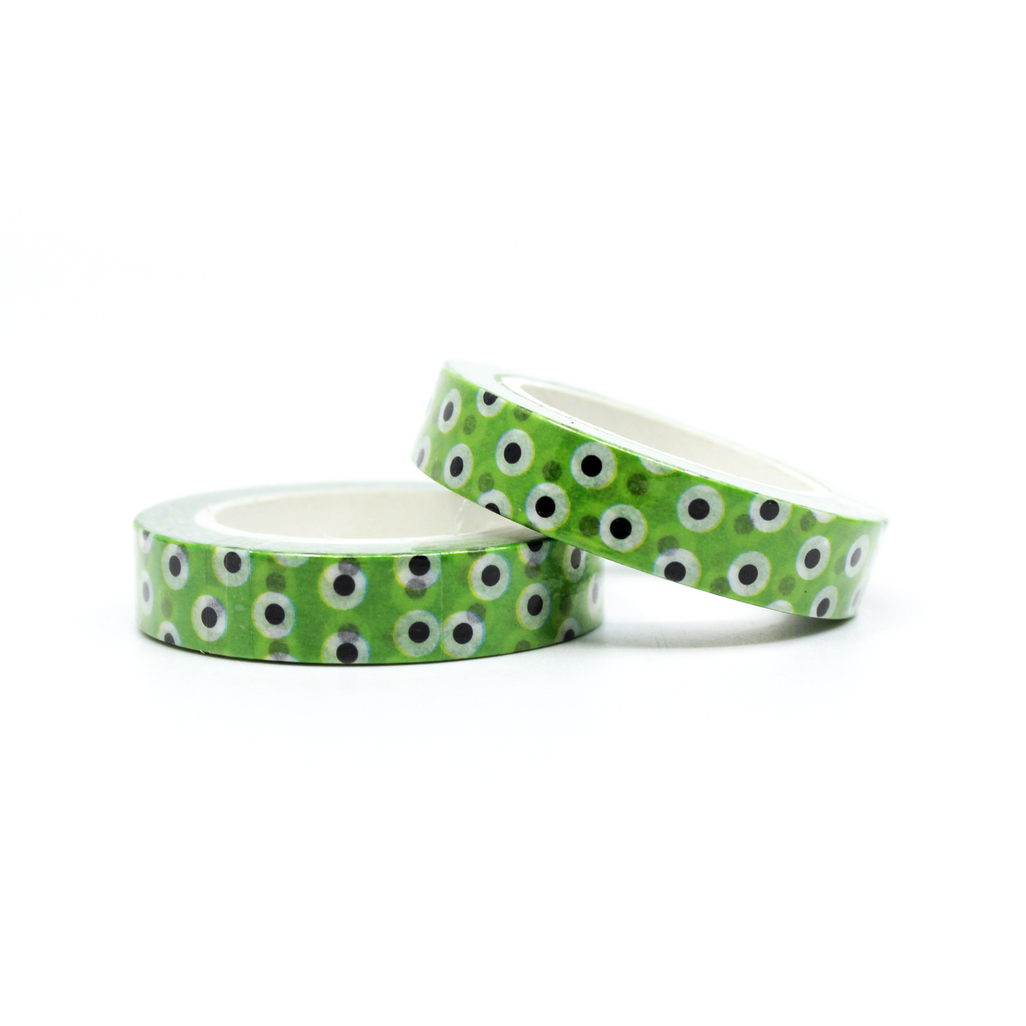 This is a roll of green eyes of the monster washi tapes from BBB Supplies Craft Shop