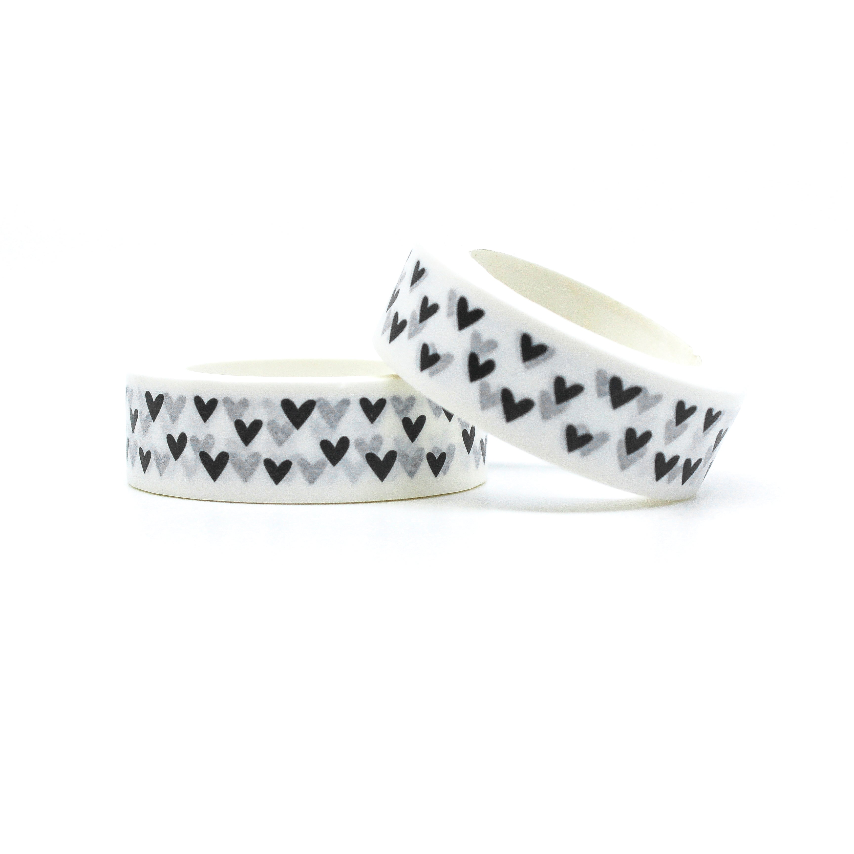 This is a beautiful collections of tiny black hearts in washi tapes from BBB Supplies Craft Shop