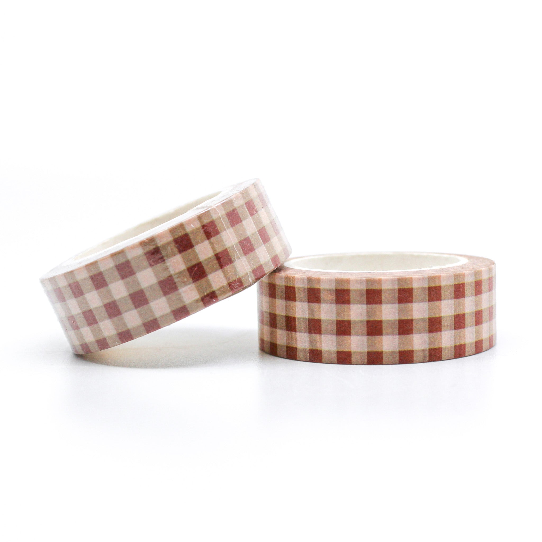 This is a yellow plaid pattern washi tapes for Journal Supplies, Scrapbooking from BBB Supplies Craft Shop