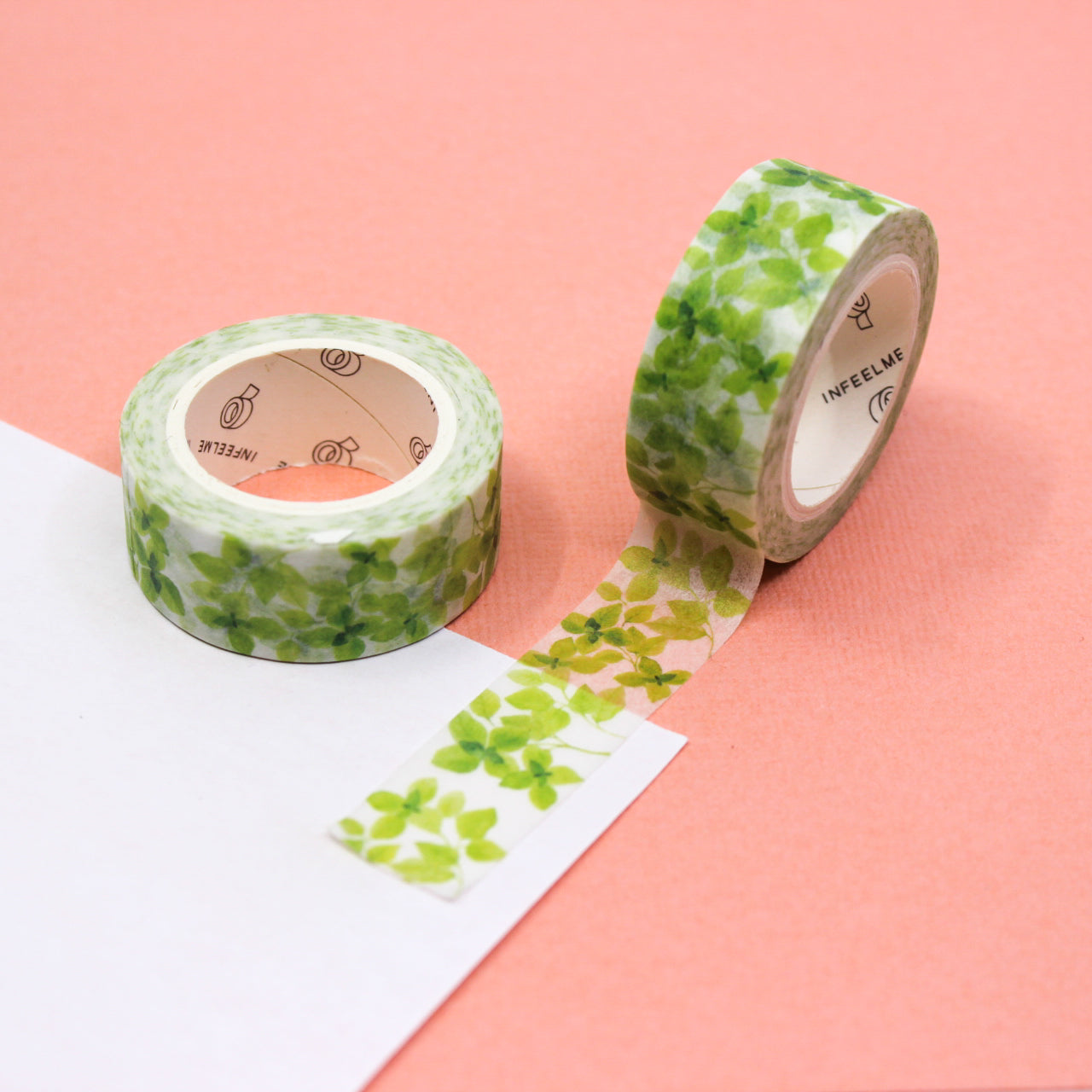 This pretty green clover flower tape is a refreshing, lively floral pattern that is perfect for your BUJO and craft projects. Spring is in the air with this green clover tape from BBB Supplies Craft Shop.