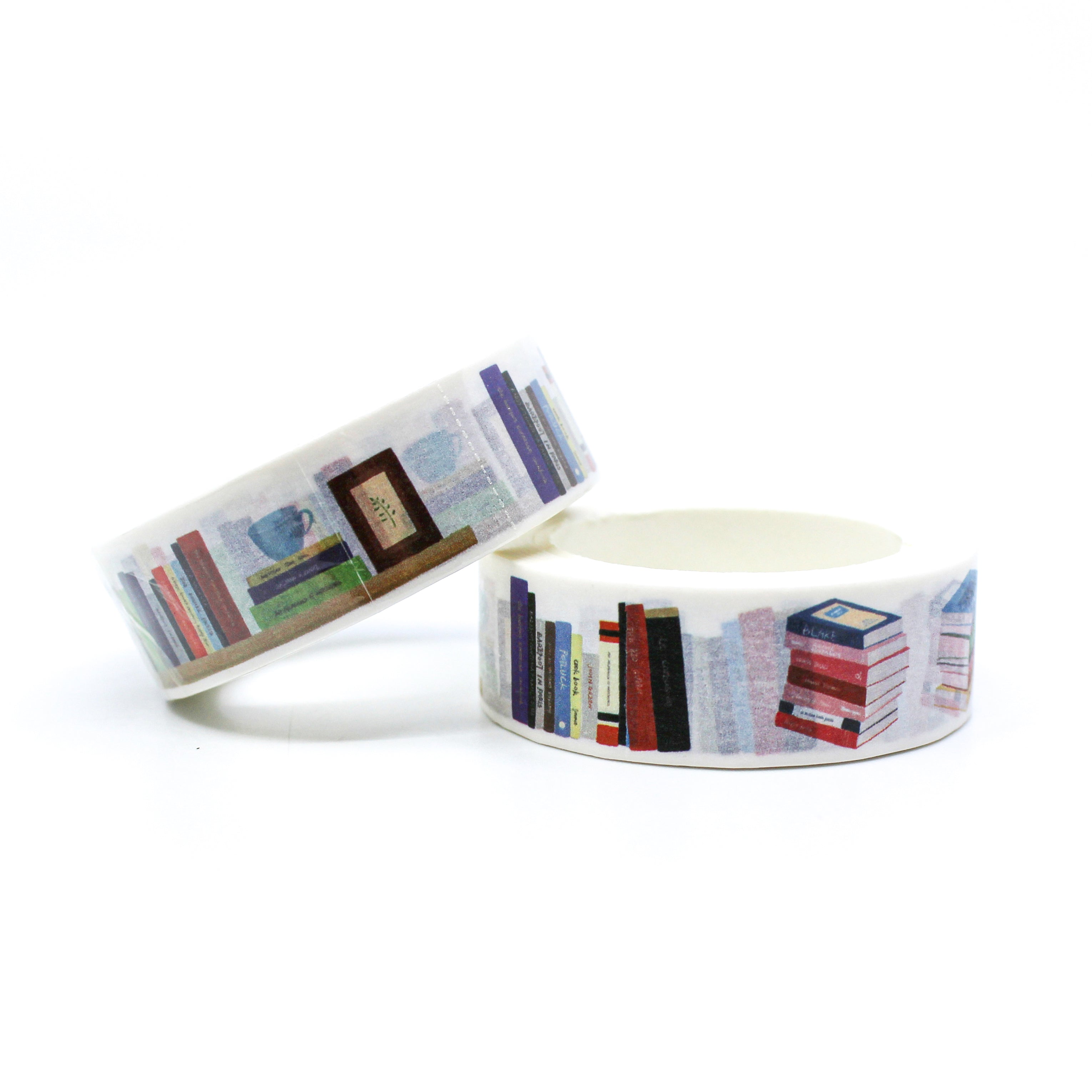 This is pile-up library books pattern for Journal Supplies, Scrapbooking washi tapes from BBB Supplies Craft Shop