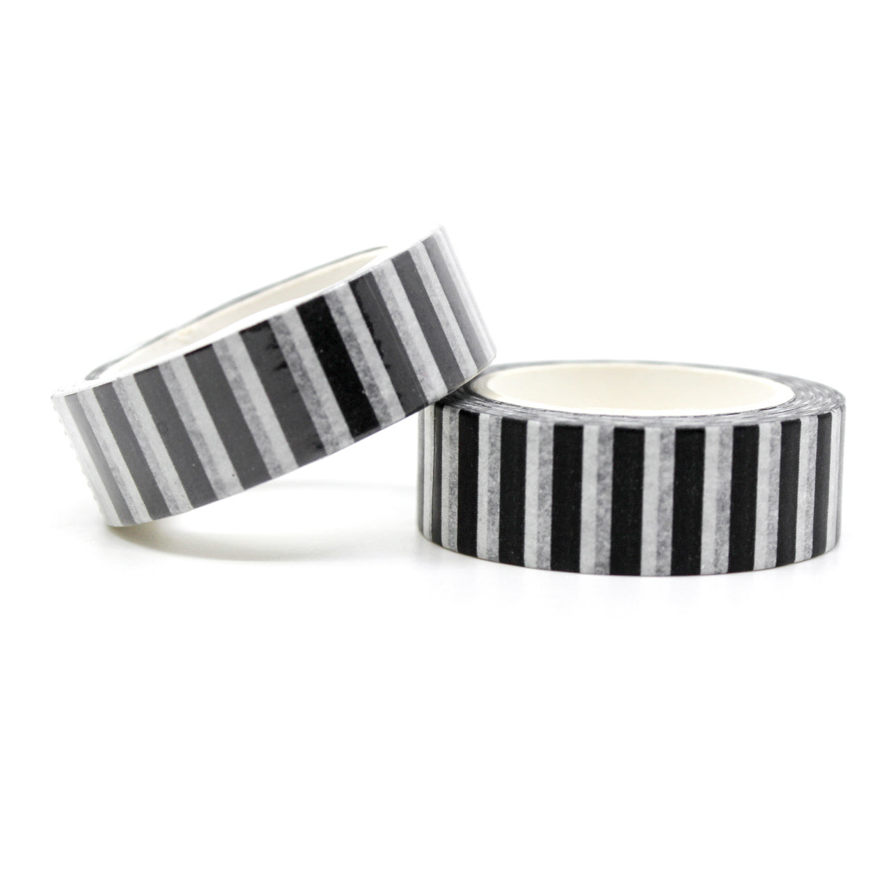 Black & White Modern Horizontal Stripe Washi