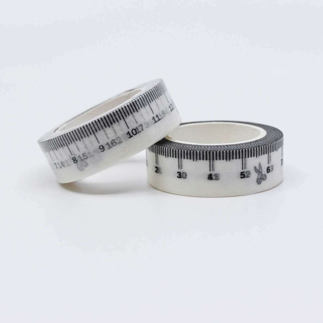 White Ruler with Pattern Washi