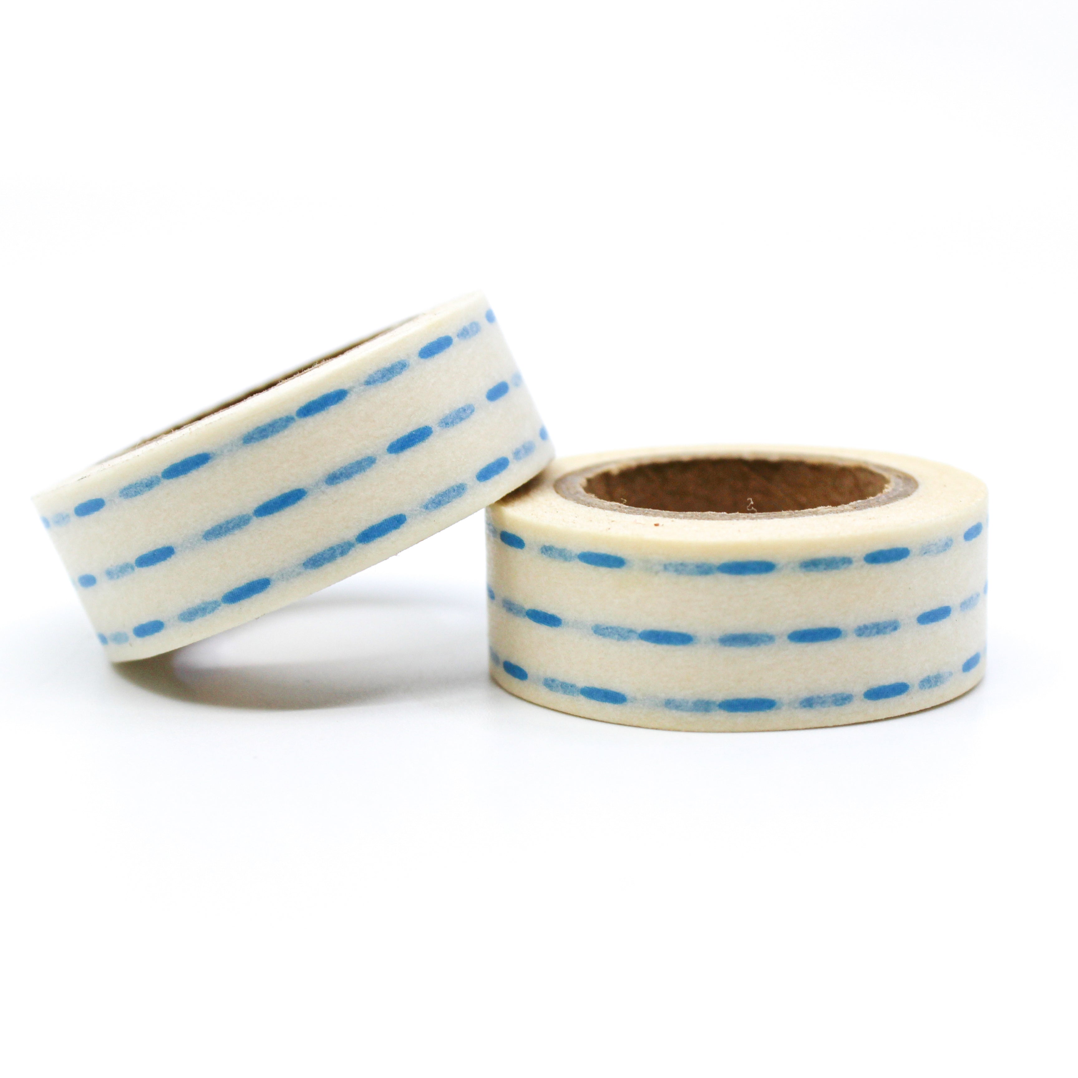 Blue Dashed Lines Washi