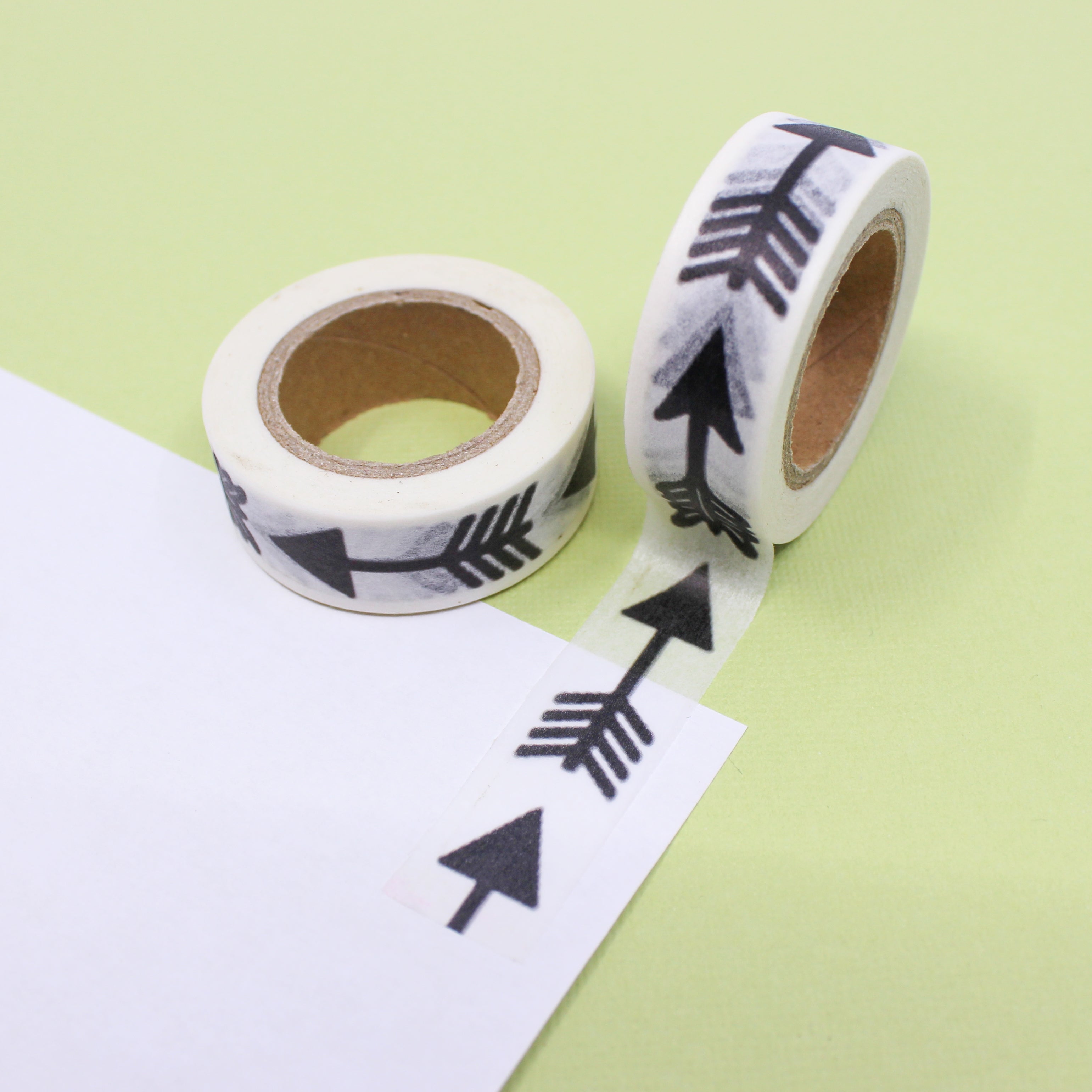 This is a black short arrows washi tape from BBB Supplies Craft Shop