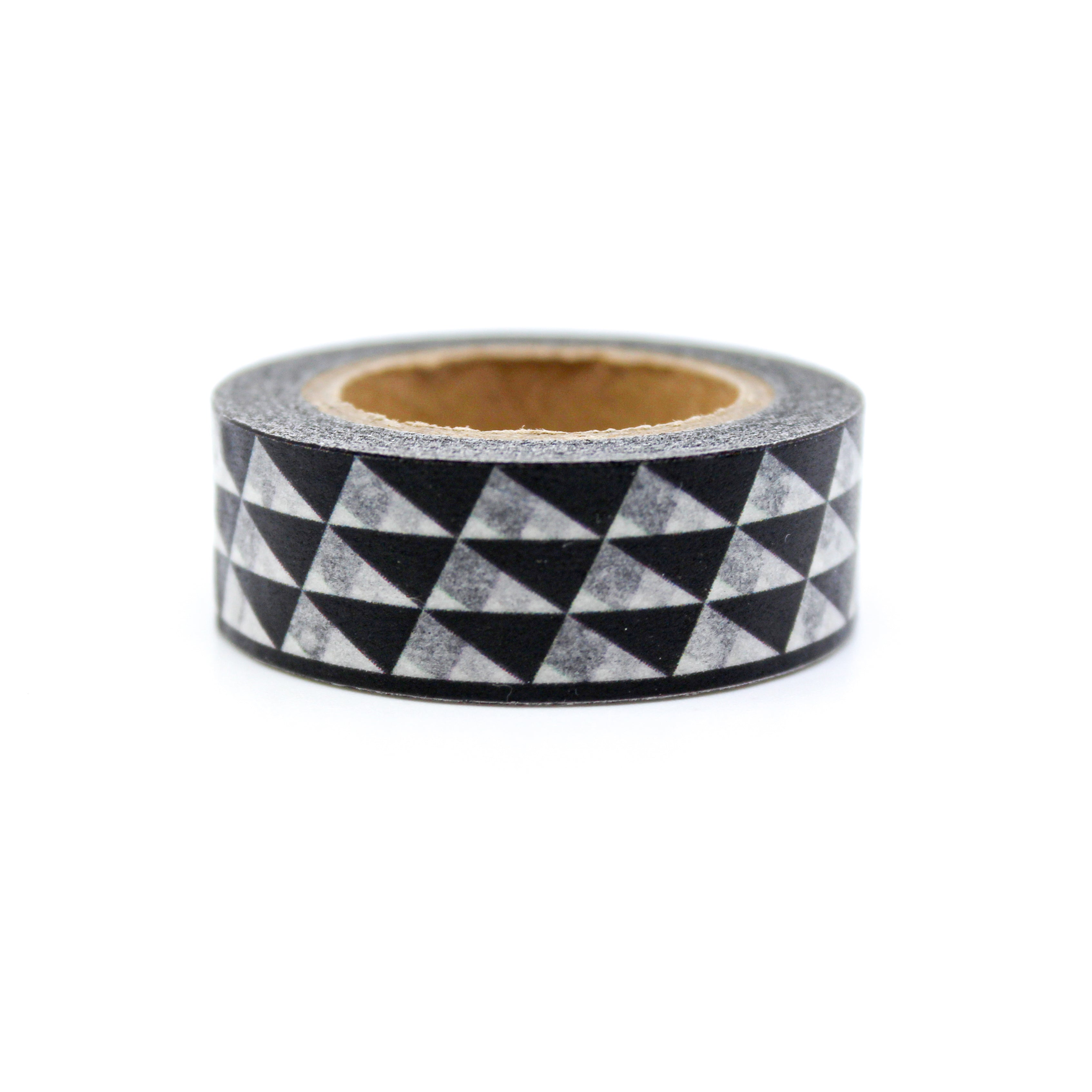 This is a white and black triangle geo washi tapes from BBB Supplies Craft Shop