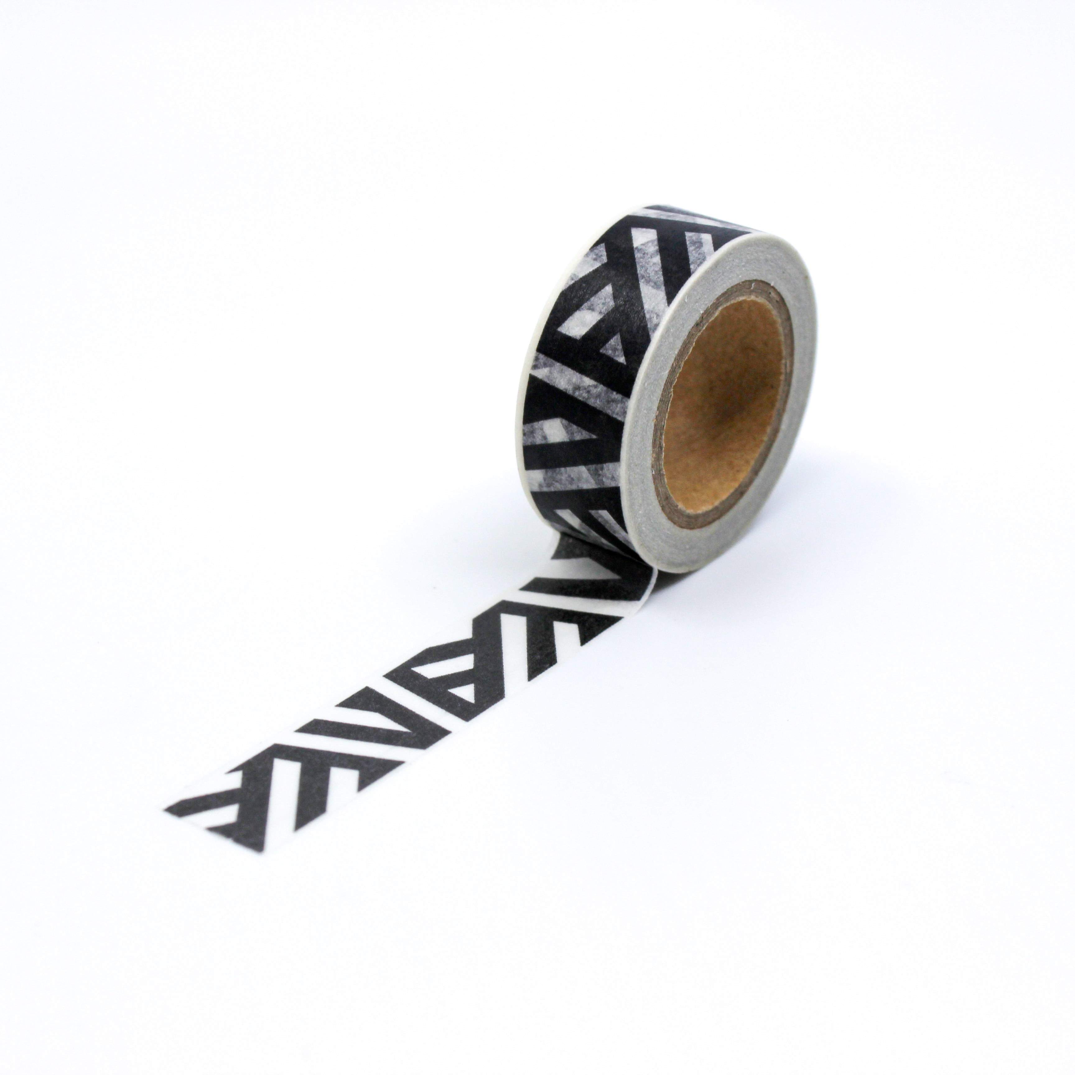 Black Swirl Pattern Washi