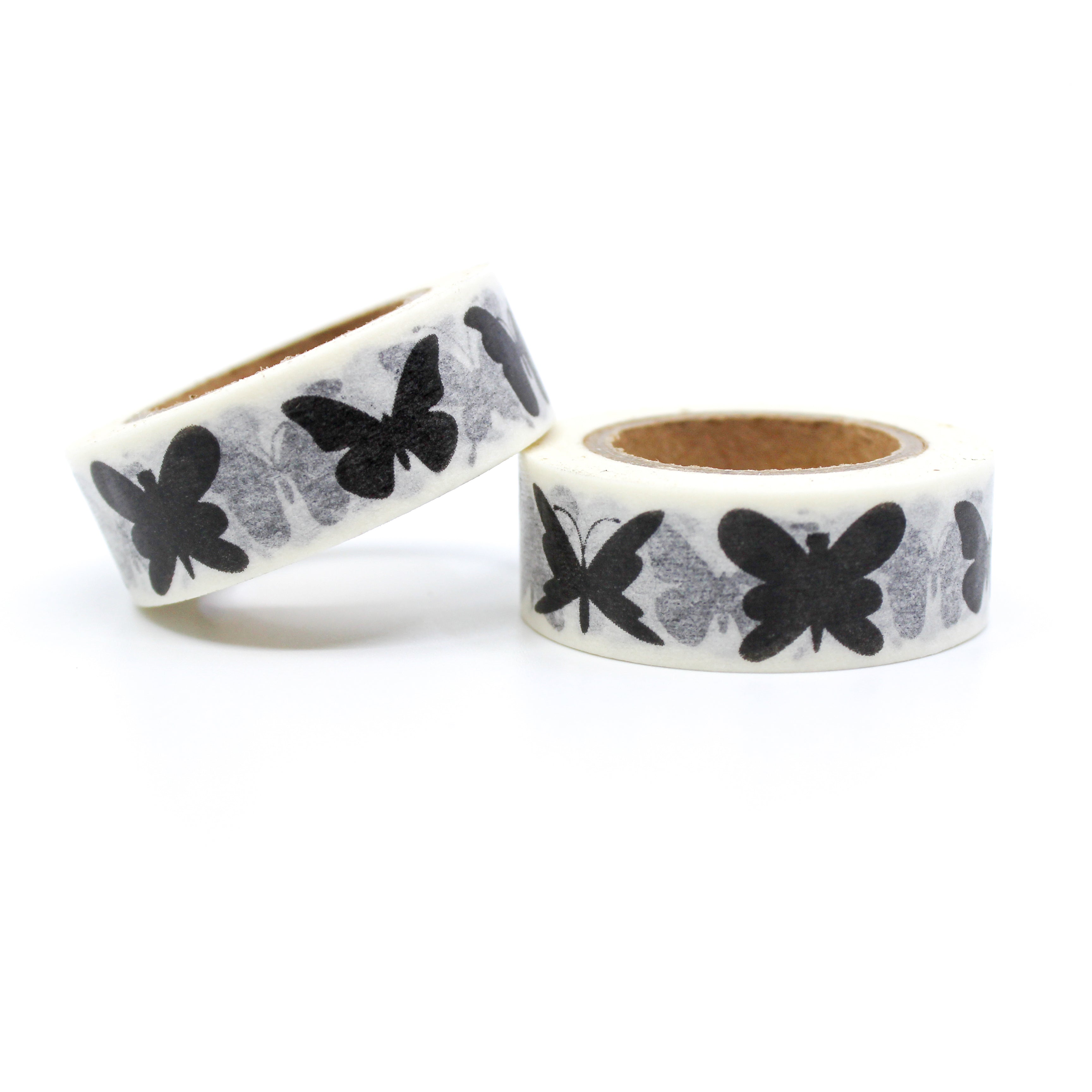 This is a collection of black and white butterflies for Journal Supplies, Scrapbooking washi tapes from BBB Supplies Craft Shop