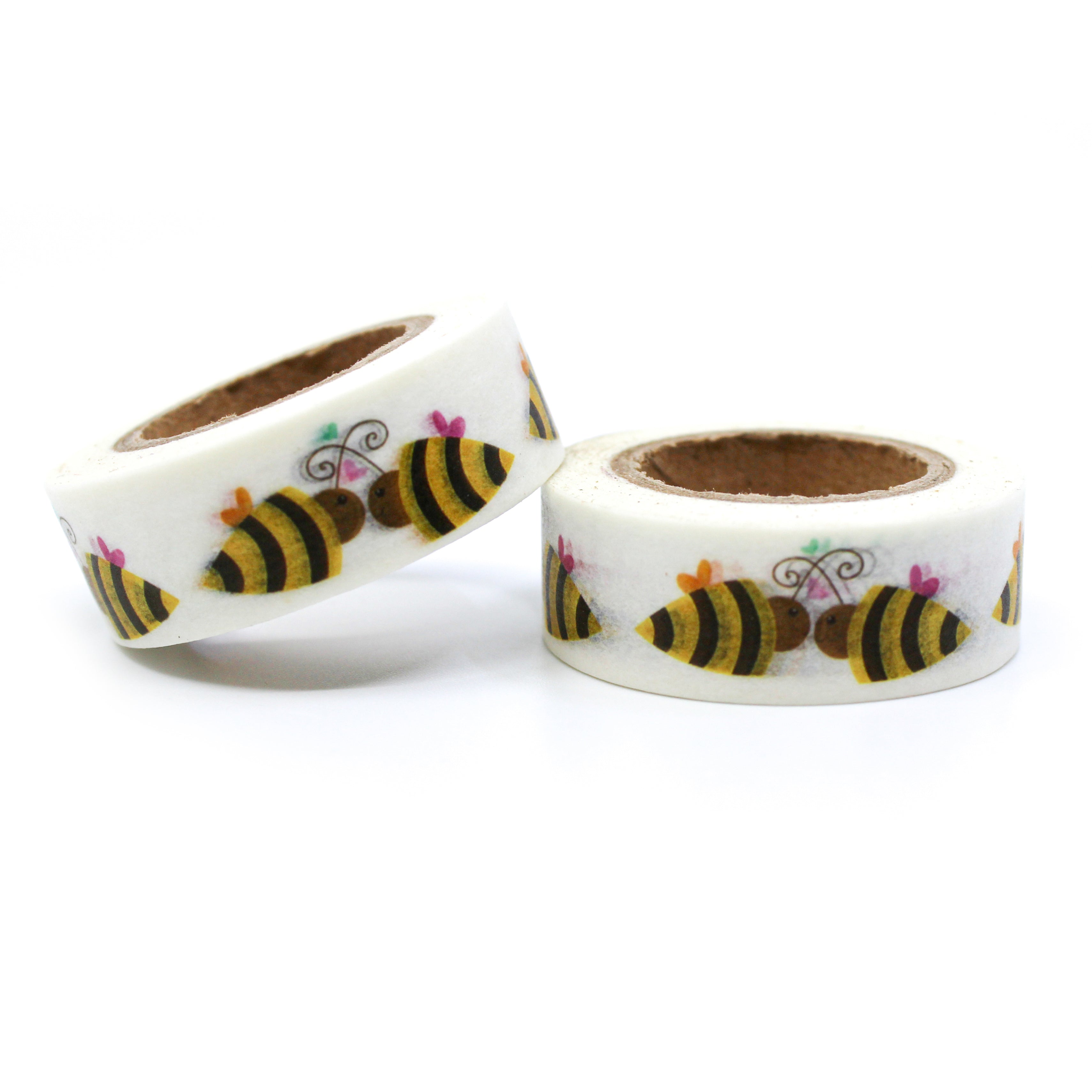 This is a yellow with black stripe color of bumble bees for Journal Supplies, Scrapbooking washi tapes from BBB Supplies Craft Shop